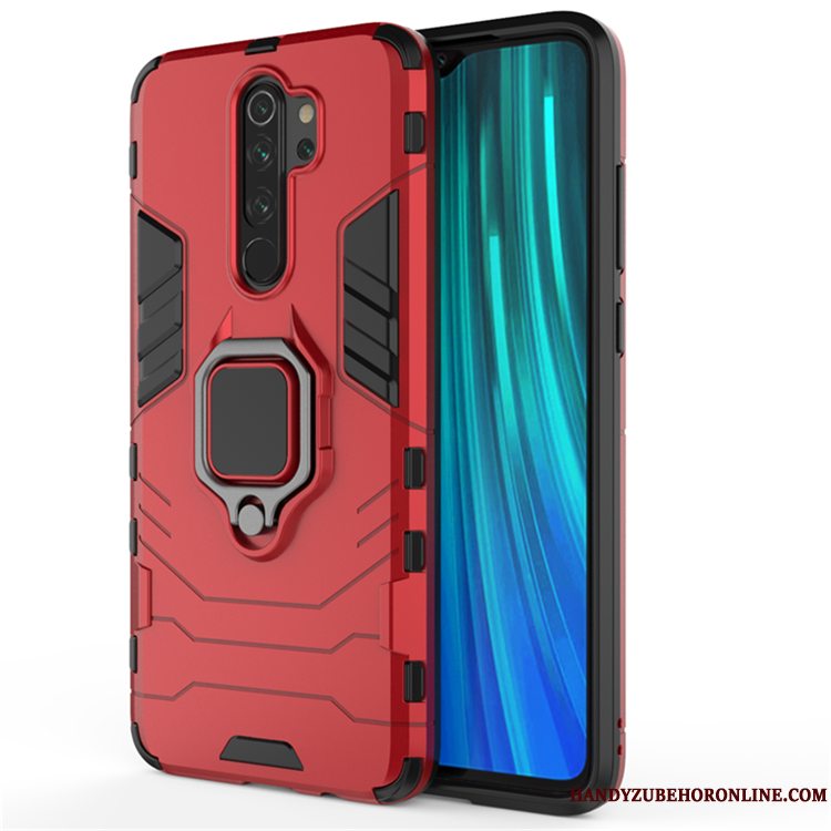 Etui Redmi Note 8 Pro Tasker Lille Sektion Ring, Cover Redmi Note 8 Pro Support Telefonrød