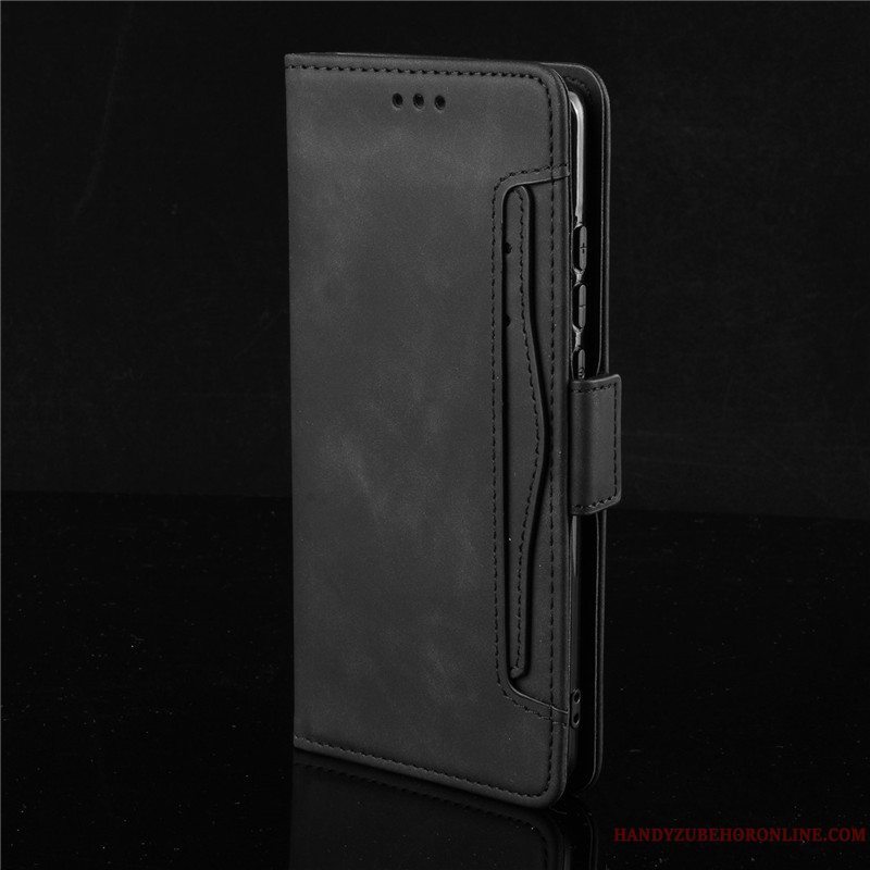 Etui Redmi Note 8t Beskyttelse Telefonrød, Cover Redmi Note 8t Folio Sort Lille Sektion