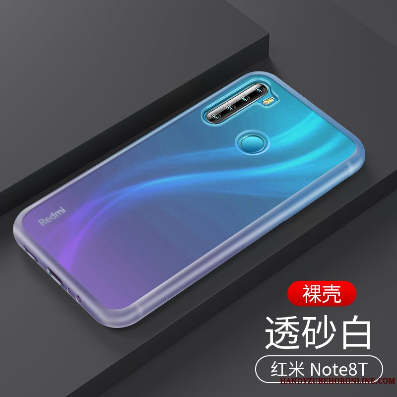 Etui Redmi Note 8t Silikone Nubuck Anti-fald, Cover Redmi Note 8t Trendy Gennemsigtig