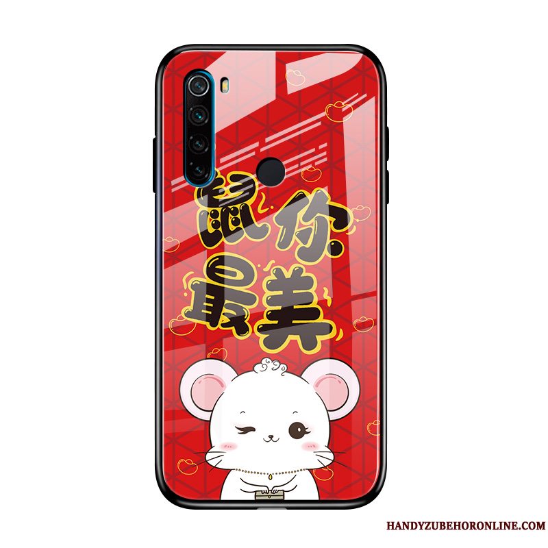 Etui Redmi Note 8t Tasker Ny Rotte, Cover Redmi Note 8t Cartoon Rød Anti-fald