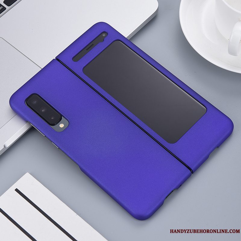 Etui Samsung Fold Tasker Business Lilla, Cover Samsung Fold Nubuck Telefon