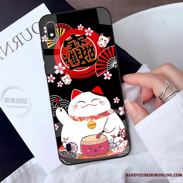 Etui Samsung Galaxy A10 Cartoon Sort Anti-fald, Cover Samsung Galaxy A10 Beskyttelse Af Personlighed Telefon