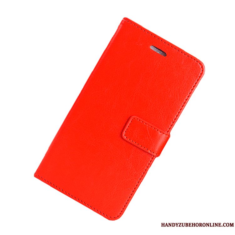 Etui Samsung Galaxy A20e Læder Kort Telefon, Cover Samsung Galaxy A20e Tegnebog Hængende Ornamenter Rød