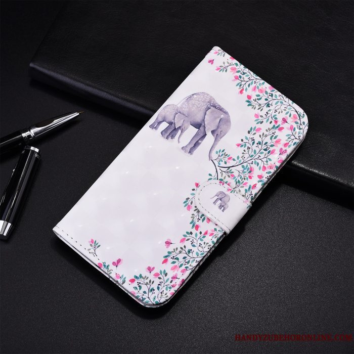 Etui Samsung Galaxy A21s Folio Hvid Telefon, Cover Samsung Galaxy A21s Læder