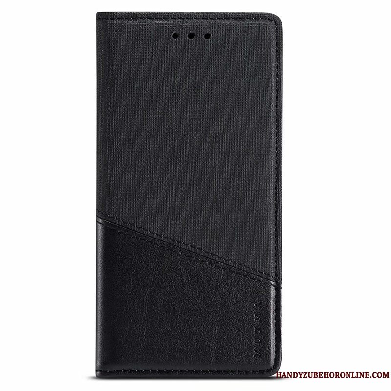 Etui Samsung Galaxy A21s Folio Tilbehør Klud, Cover Samsung Galaxy A21s Silikone Sort Splejsning