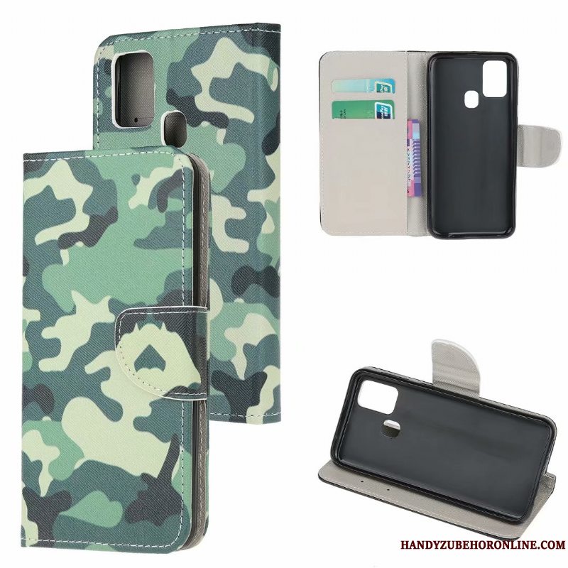 Etui Samsung Galaxy A21s Tasker Grøn Telefon, Cover Samsung Galaxy A21s Beskyttelse Model