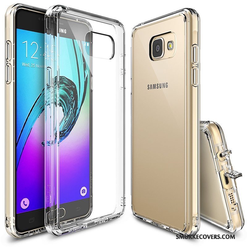 Etui Samsung Galaxy A3 2017 Silikone Anti-fald Telefon, Cover Samsung Galaxy A3 2017 Beskyttelse Hvid