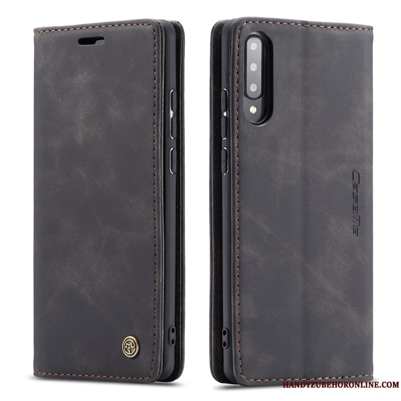 Etui Samsung Galaxy A30s Læder Skærmbeskyttelse Business, Cover Samsung Galaxy A30s Folio Hærdning Telefon