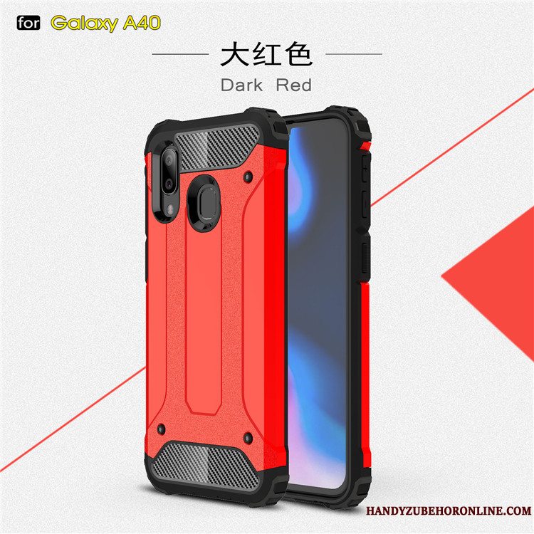 Etui Samsung Galaxy A40 Blød Hård Trend, Cover Samsung Galaxy A40 Silikone Anti-fald Telefon