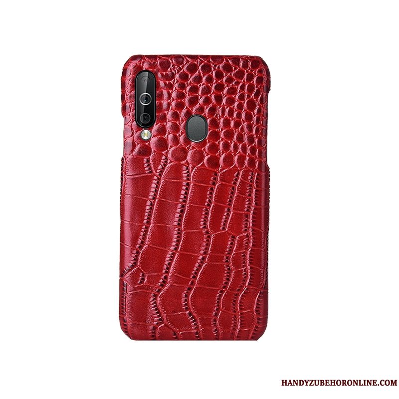 Etui Samsung Galaxy A40s Mode Rød Anti-fald, Cover Samsung Galaxy A40s Læder Bagdæksel Telefon