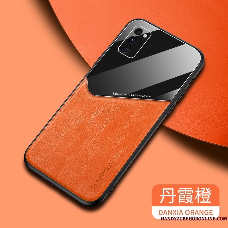 Etui Samsung Galaxy A41 Beskyttelse Mønster Anti-fald, Cover Samsung Galaxy A41 Blød Business Orange