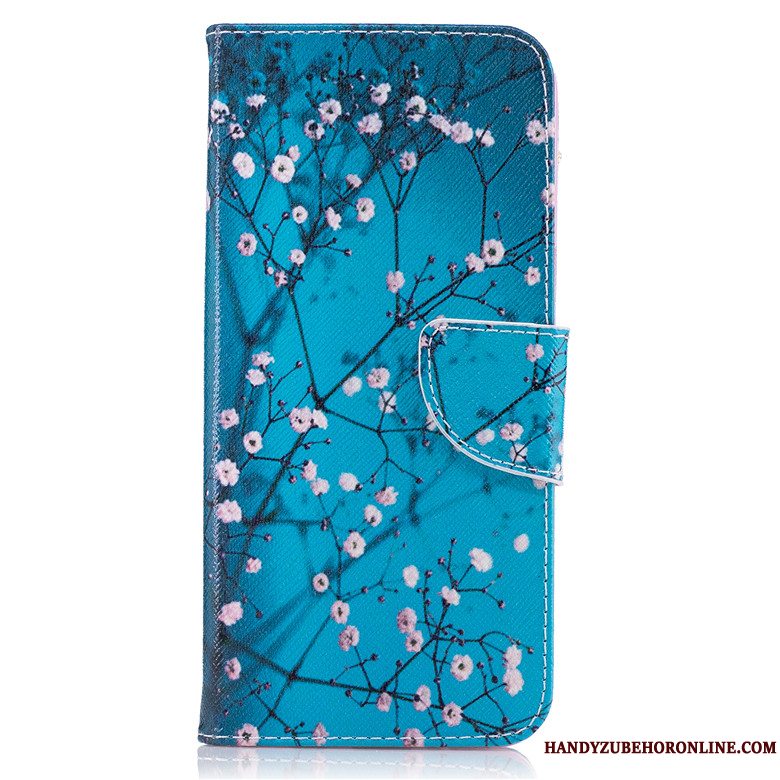 Etui Samsung Galaxy A41 Læder Trend Telefon, Cover Samsung Galaxy A41 Folio Blå Anti-fald