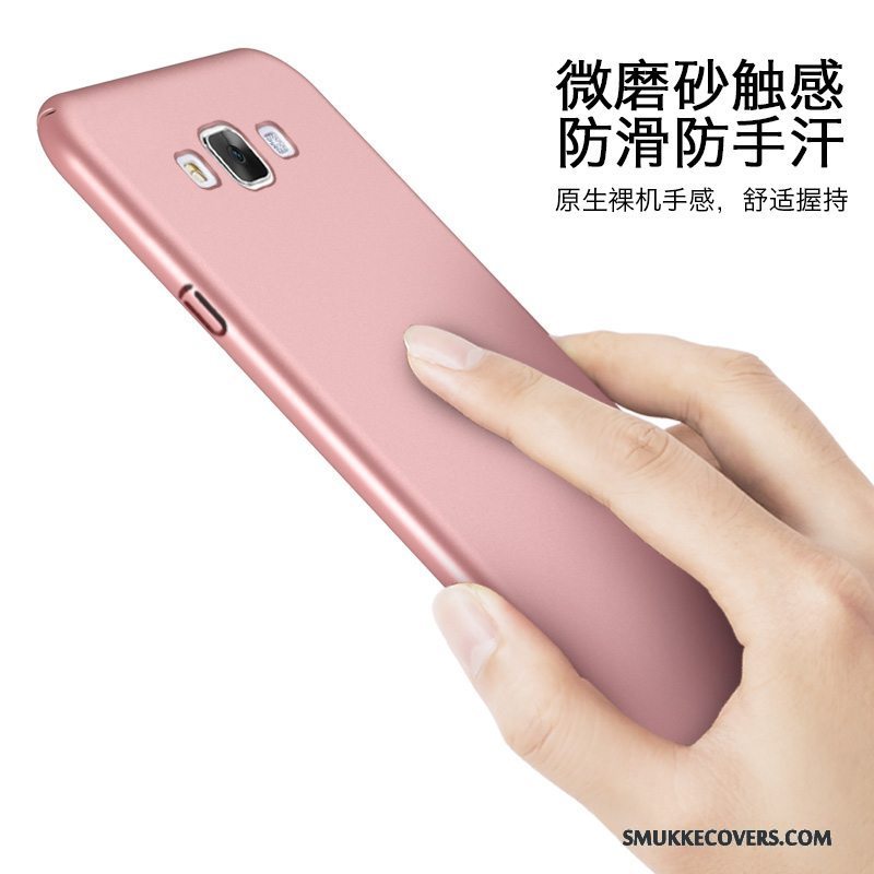 Etui Samsung Galaxy A5 2015 Beskyttelse Nubuck Hærdning, Cover Samsung Galaxy A5 2015 Skærmbeskyttelse Tynd