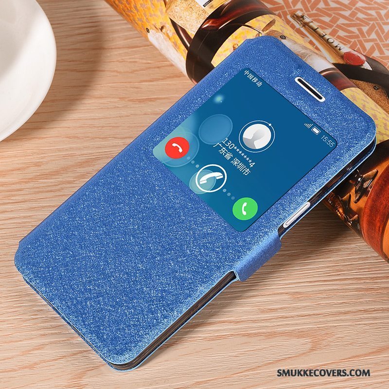 Etui Samsung Galaxy A5 2015 Blød Anti-fald Trend, Cover Samsung Galaxy A5 2015 Silikone Mørkeblå Telefon