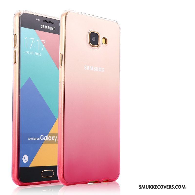 Etui Samsung Galaxy A5 2016 Beskyttelse Anti-fald Telefon, Cover Samsung Galaxy A5 2016 Blød Gennemsigtig Lyserød