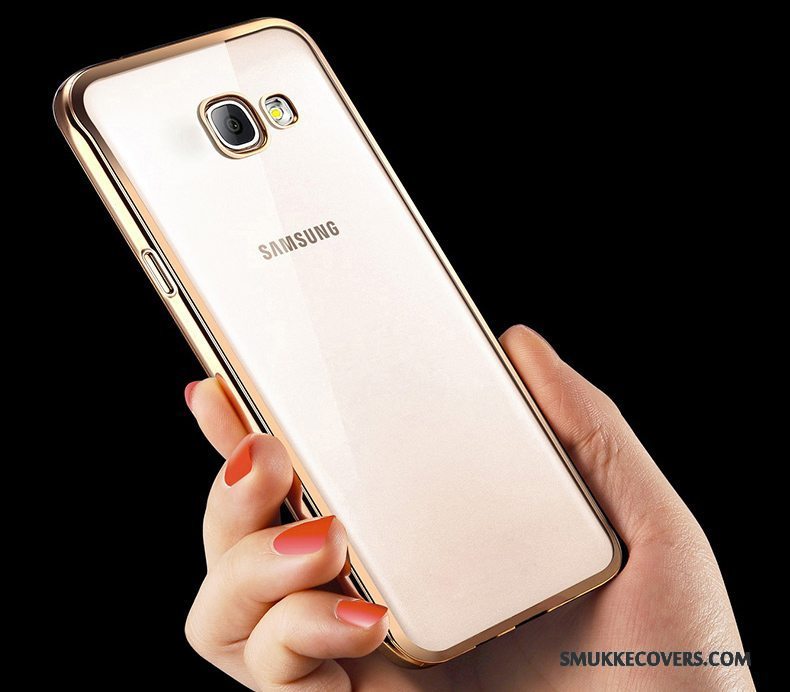 Etui Samsung Galaxy A5 2016 Tasker Trend Anti-fald, Cover Samsung Galaxy A5 2016 Silikone Telefonguld