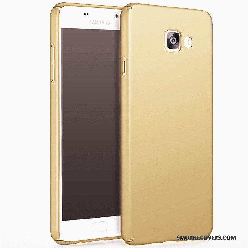 Etui Samsung Galaxy A5 2017 Beskyttelse Hård Guld, Cover Samsung Galaxy A5 2017 Nubuck Telefon