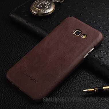 Etui Samsung Galaxy A5 2017 Læder Business Nubuck, Cover Samsung Galaxy A5 2017 Beskyttelse Tynd Føle