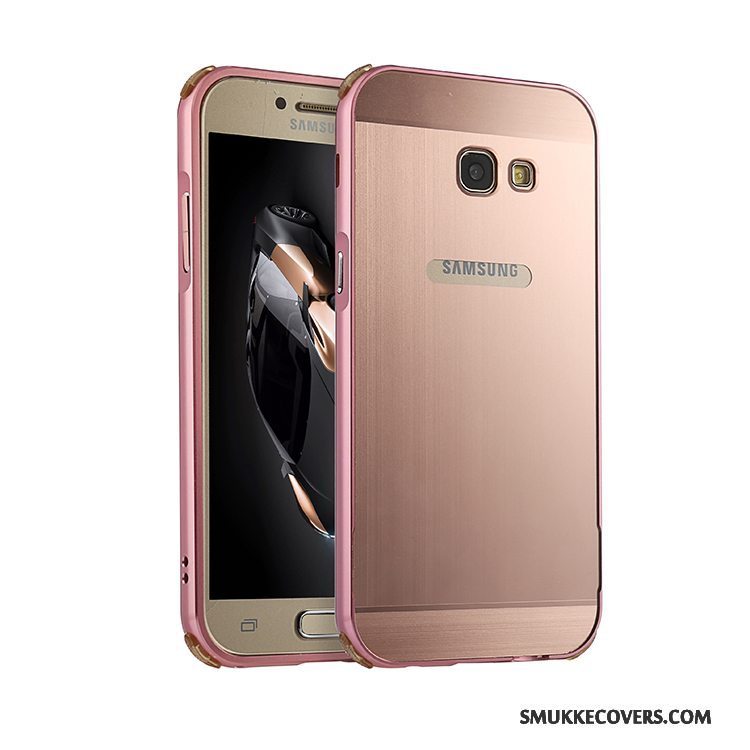 Etui Samsung Galaxy A5 2017 Metal Telefonlyserød, Cover Samsung Galaxy A5 2017 Kreativ Anti-fald Ny