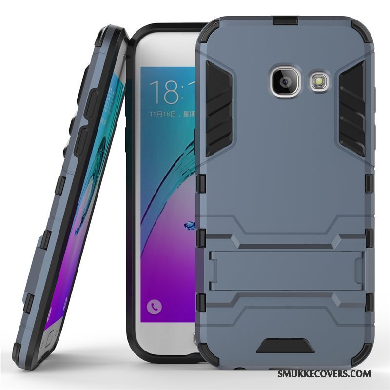 Etui Samsung Galaxy A5 2017 Silikone Mørkeblå Hård, Cover Samsung Galaxy A5 2017 Beskyttelse Telefonanti-fald