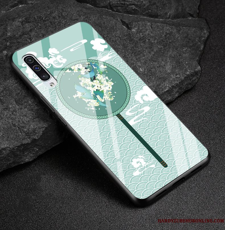 Etui Samsung Galaxy A50 Beskyttelse Telefongrøn, Cover Samsung Galaxy A50 Tasker Kunst Anti-fald