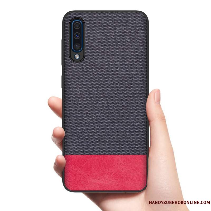 Etui Samsung Galaxy A50 Klud Rød, Cover Samsung Galaxy A50 Telefon