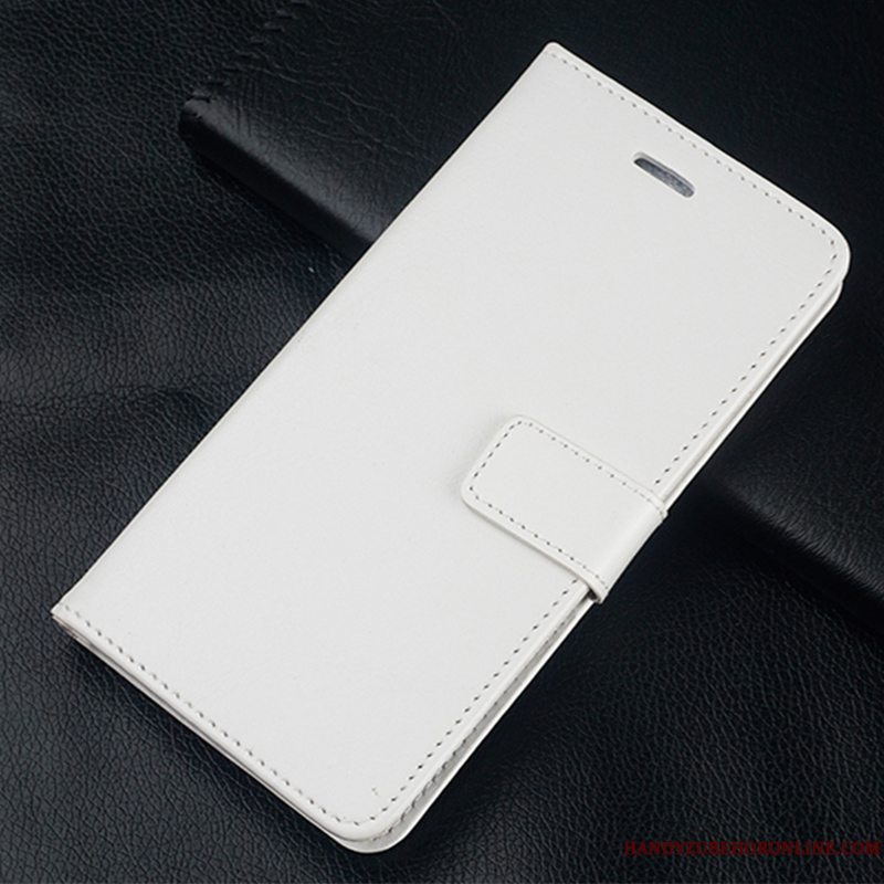 Etui Samsung Galaxy A50 Læder Anti-fald Hvid, Cover Samsung Galaxy A50 Folio Telefon