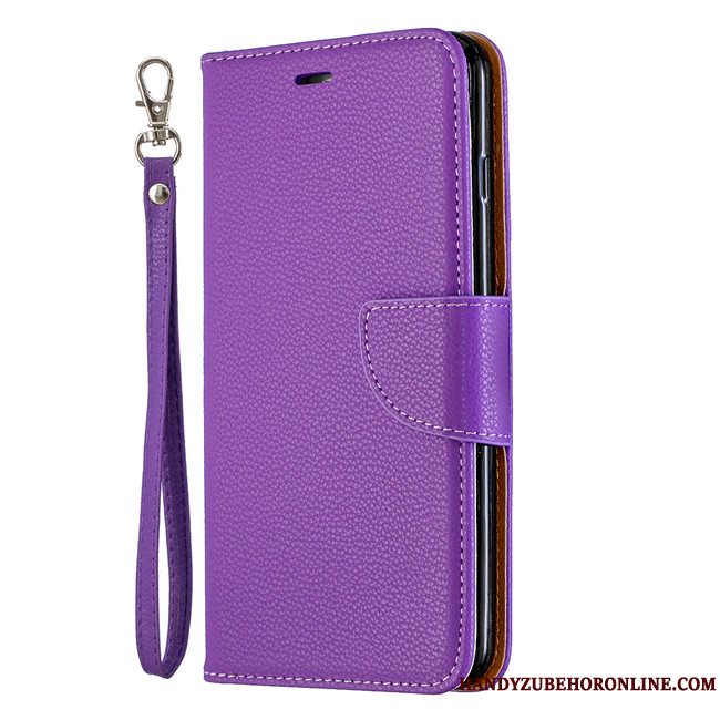 Etui Samsung Galaxy A50 Læder Telefonanti-fald, Cover Samsung Galaxy A50 Tasker Lilla