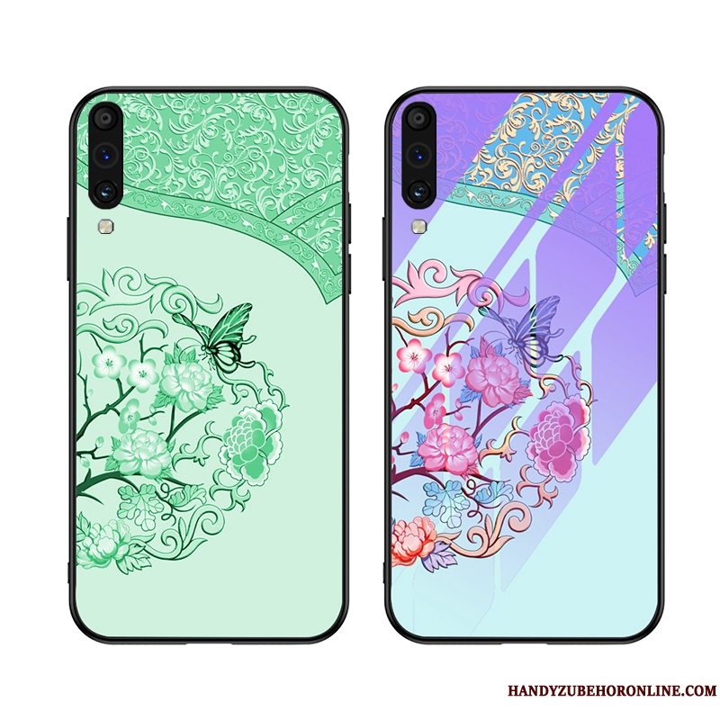 Etui Samsung Galaxy A50s Kreativ Telefontrend, Cover Samsung Galaxy A50s Tasker Grøn Anti-fald