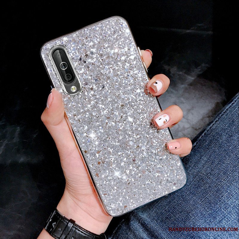 Etui Samsung Galaxy A50s Tasker Dekompression Sølv, Cover Samsung Galaxy A50s Beskyttelse Af Personlighed Telefon