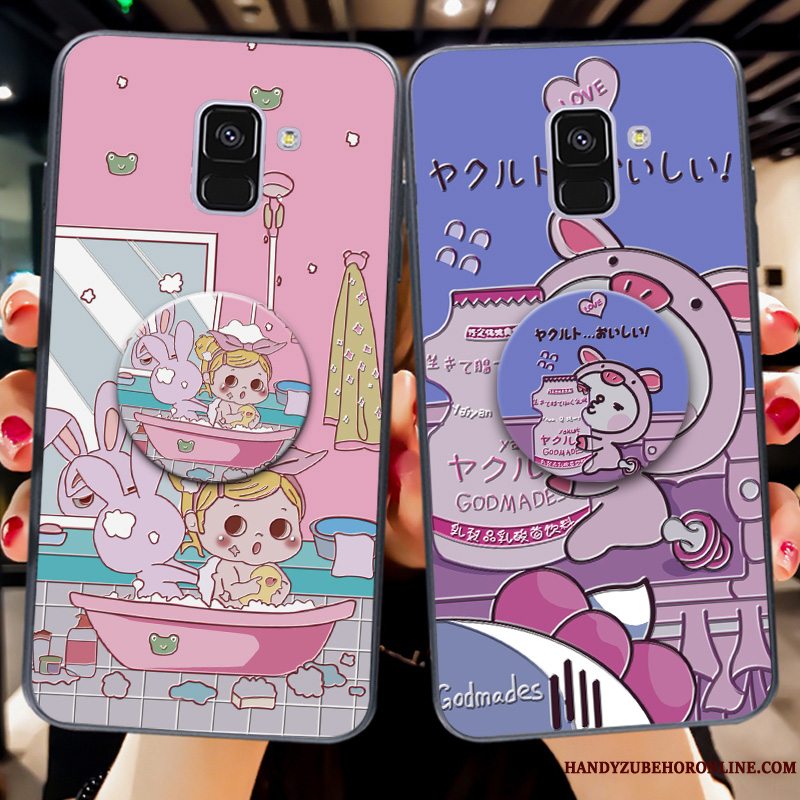 Etui Samsung Galaxy A6 Beskyttelse Hængende Ornamenter Elskeren, Cover Samsung Galaxy A6 Blød Anti-fald Gasbag