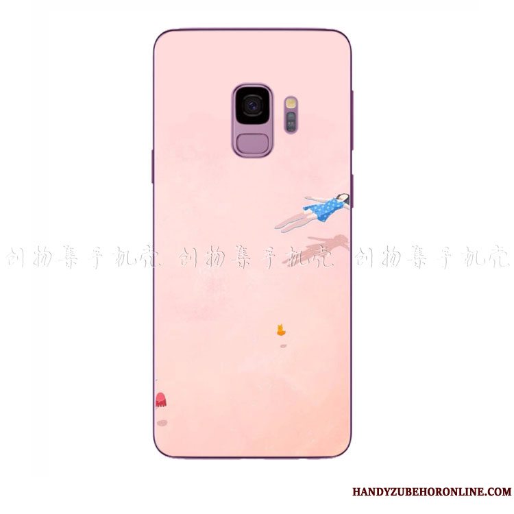 Etui Samsung Galaxy A6 Blød Lille Sektion Telefon, Cover Samsung Galaxy A6 Silikone Frisk Lyserød