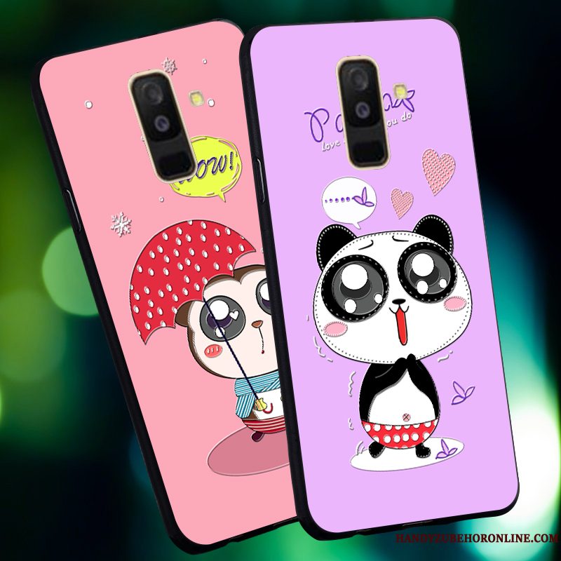 Etui Samsung Galaxy A6 Cartoon Anti-fald Nubuck, Cover Samsung Galaxy A6 Beskyttelse Telefonny