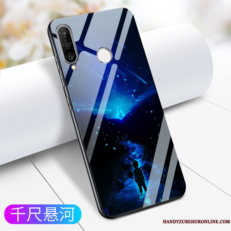 Etui Samsung Galaxy A60 Silikone Trend Blå, Cover Samsung Galaxy A60 Tasker Anti-fald Af Personlighed