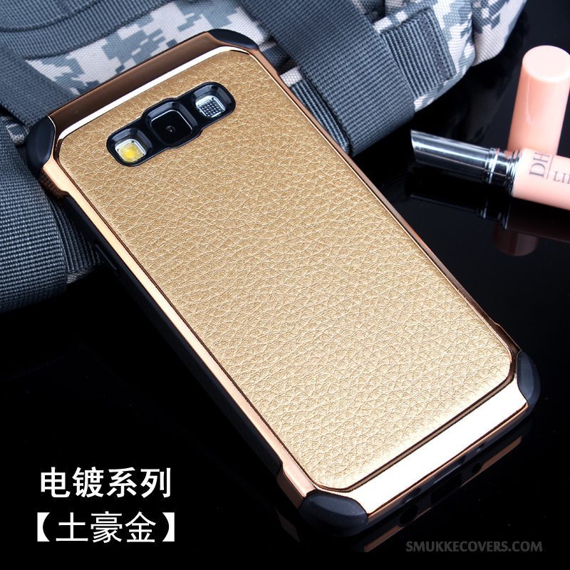 Etui Samsung Galaxy A7 2015 Kreativ Af Personlighed Guld, Cover Samsung Galaxy A7 2015 Silikone Telefontrend