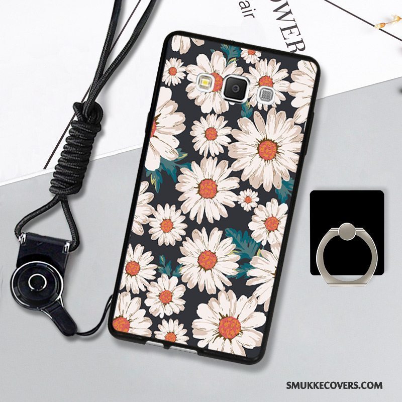 Etui Samsung Galaxy A7 2015 Silikone Telefonhængende Ornamenter, Cover Samsung Galaxy A7 2015 Blød