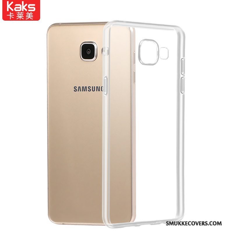 Etui Samsung Galaxy A7 2016 Blød Let Tynd Telefon, Cover Samsung Galaxy A7 2016 Silikone Hvid Gennemsigtig
