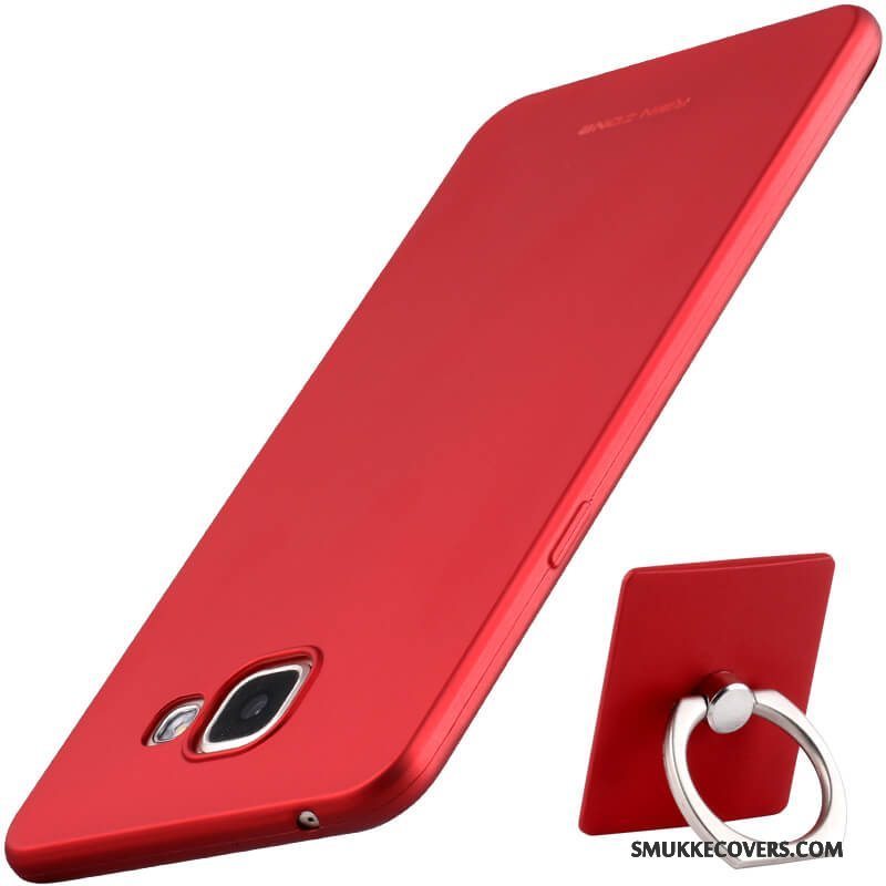 Etui Samsung Galaxy A7 2016 Silikone Rød Telefon, Cover Samsung Galaxy A7 2016 Beskyttelse