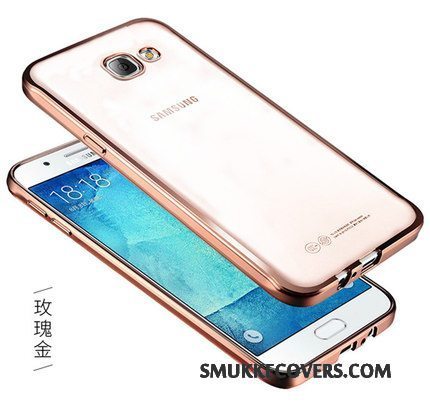 Etui Samsung Galaxy A7 2017 Blød Gennemsigtig Telefon, Cover Samsung Galaxy A7 2017 Beskyttelse Lyserød