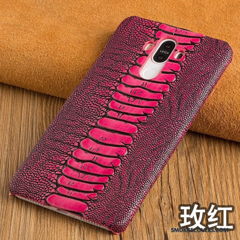 Etui Samsung Galaxy A7 2017 Læder Bagdæksel Rød, Cover Samsung Galaxy A7 2017 Beskyttelse Tilpas Telefon