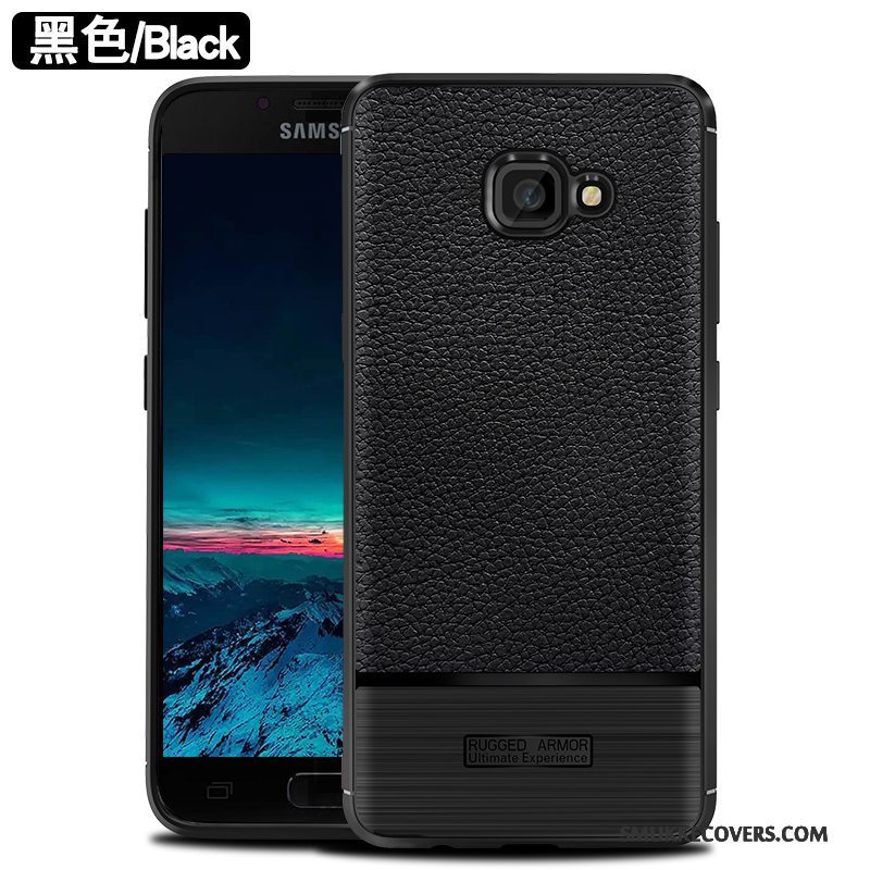 Etui Samsung Galaxy A7 2017 Silikone Anti-fald Mønster, Cover Samsung Galaxy A7 2017 Tasker Telefonsort