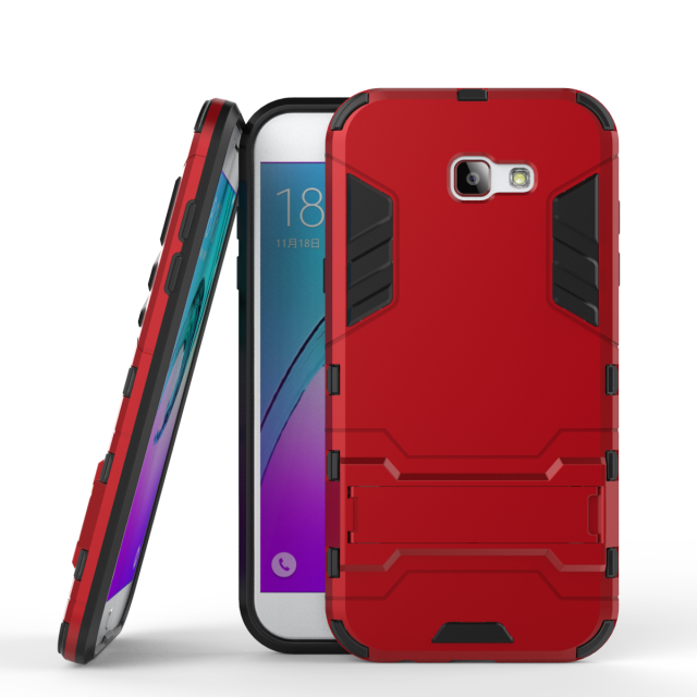 Etui Samsung Galaxy A7 2017 Support Rød Trend, Cover Samsung Galaxy A7 2017 Beskyttelse Telefonanti-fald