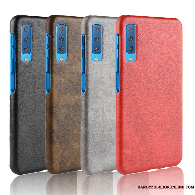 Etui Samsung Galaxy A7 2018 Beskyttelse Rød Anti-fald, Cover Samsung Galaxy A7 2018 Telefon