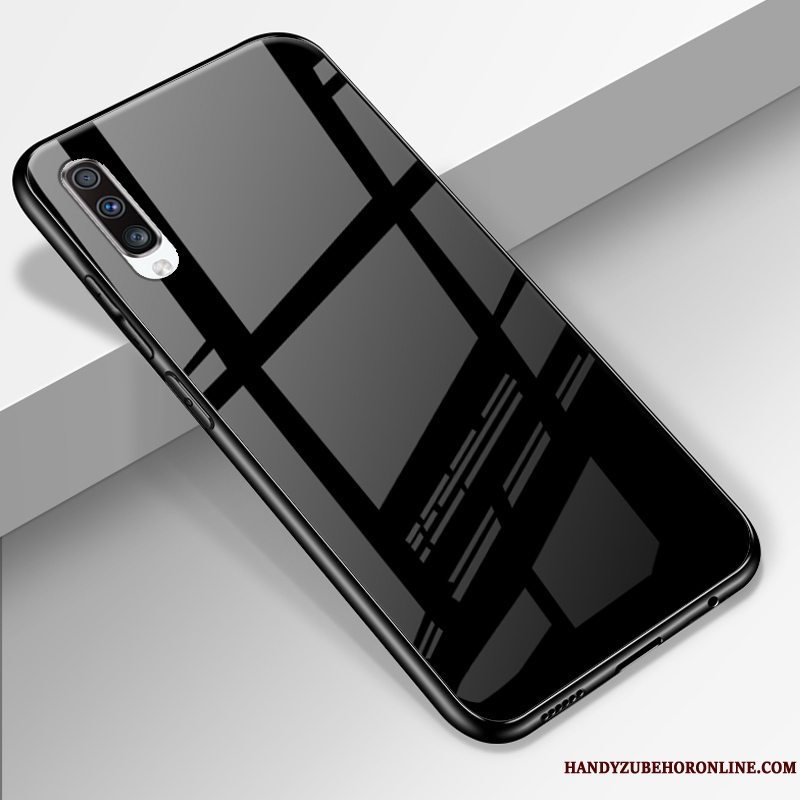 Etui Samsung Galaxy A70 Blød Glas Hård, Cover Samsung Galaxy A70 Mode Business Anti-fald