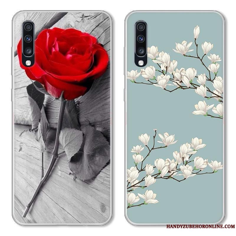 Etui Samsung Galaxy A70 Kreativ Anti-fald Vind, Cover Samsung Galaxy A70 Cartoon Telefongrøn