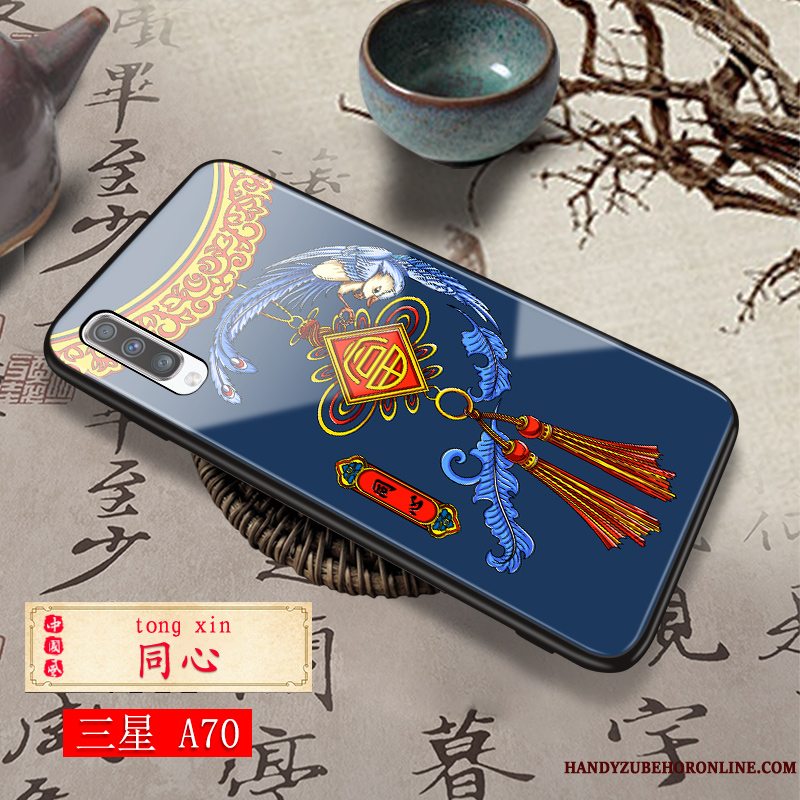 Etui Samsung Galaxy A70 Mode Kinesisk Stil Glas, Cover Samsung Galaxy A70 Beskyttelse Elskeren Af Personlighed
