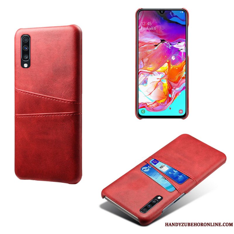 Etui Samsung Galaxy A70s Beskyttelse Kvalitet Anti-fald, Cover Samsung Galaxy A70s Læder Af Personlighed Kort