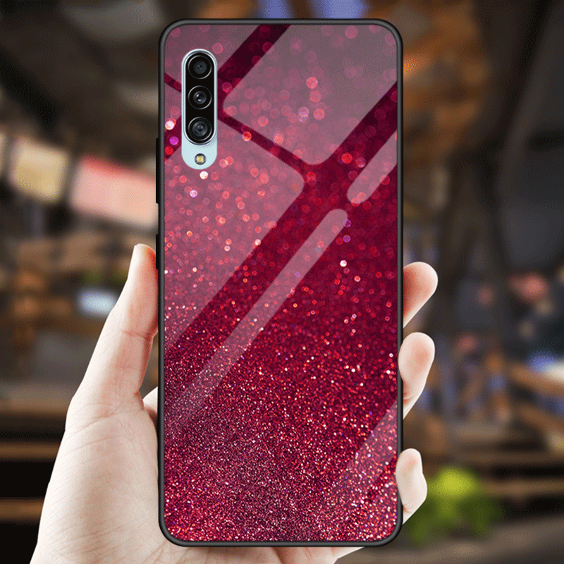 Etui Samsung Galaxy A70s Beskyttelse Rød Af Personlighed, Cover Samsung Galaxy A70s Blød Hærdning Spejl