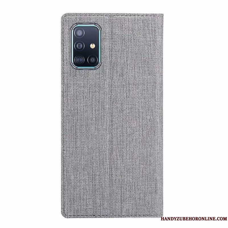 Etui Samsung Galaxy A71 Beskyttelse Mønster Klud, Cover Samsung Galaxy A71 Folio Anti-fald Telefon