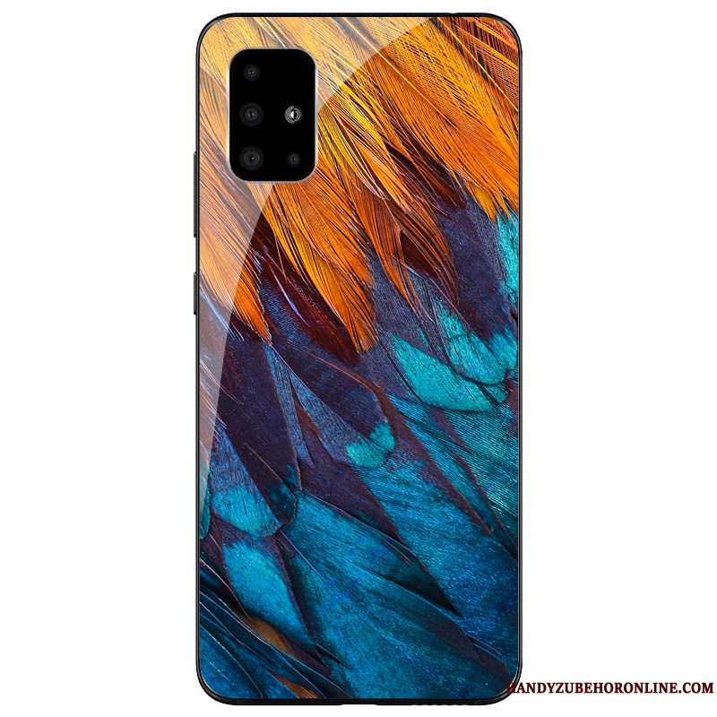 Etui Samsung Galaxy A71 Kreativ Blå Telefon, Cover Samsung Galaxy A71 Beskyttelse Glas Af Personlighed